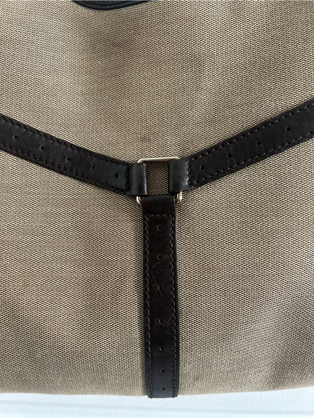 Vintage Gucci Beige Canvas Web Stripe Interlocking GG Hobo Bag - Picture 15 of 16